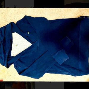 Lacoste navy blue waffle hoodie size 44 fits like M